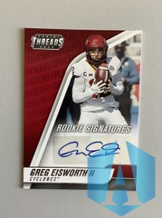 2022 Chronicles Threads Draft Picks #TH-GEI Greg Eisworth II RC Auto Iowa State
